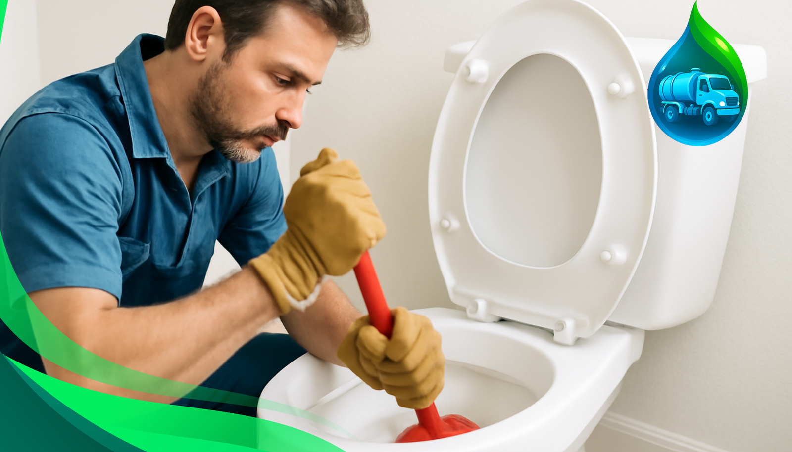 Desentupimento de vasos sanitários com equipamentos especializados